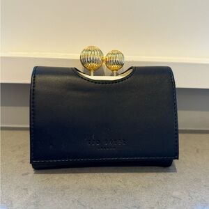 Ted Baker Rosiela black and white mini wallet